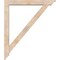 Ekena Millwork Traditional Traditional Smooth Bracket w/ Offset Brace, Douglas Fir, 5 1/2"W x 38"D x 44"H BKT0604X38X44TRA01SDF - alternate 4